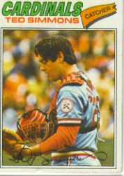 1977 Topps Baseball Cards      470     Ted Simmons
